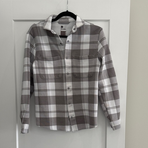 all in motion Other - All in Motion Gray and White Plaid Men's Shirt​